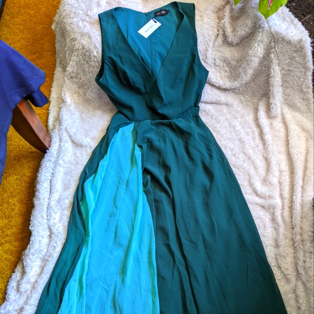 Liza Luxe NWT Maxi Dress sz L - Picture 1 of 8